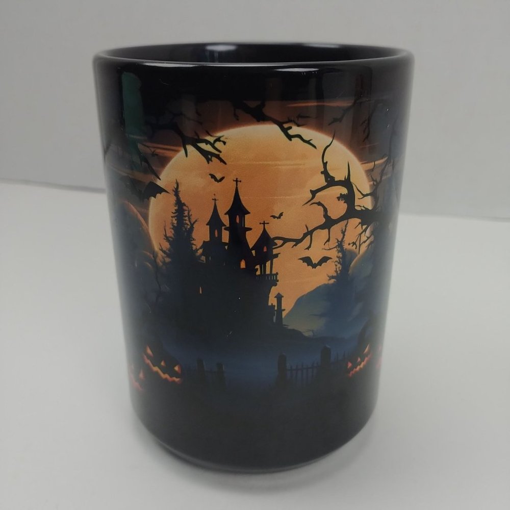 Halloween 15oz. Ceramic Coffee Mug Scary Scene Great Ghostly Gift Spooky Season - Picture 3 of 8